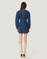 LENAY LONG SLEEVE DENIM MINI DRESS image number null