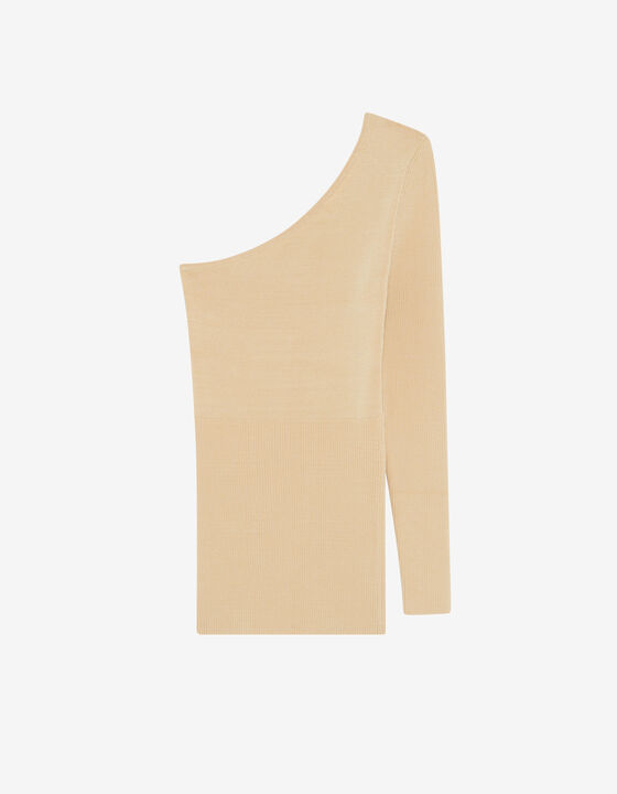 ASYMMETRICAL KNIT SWEATER