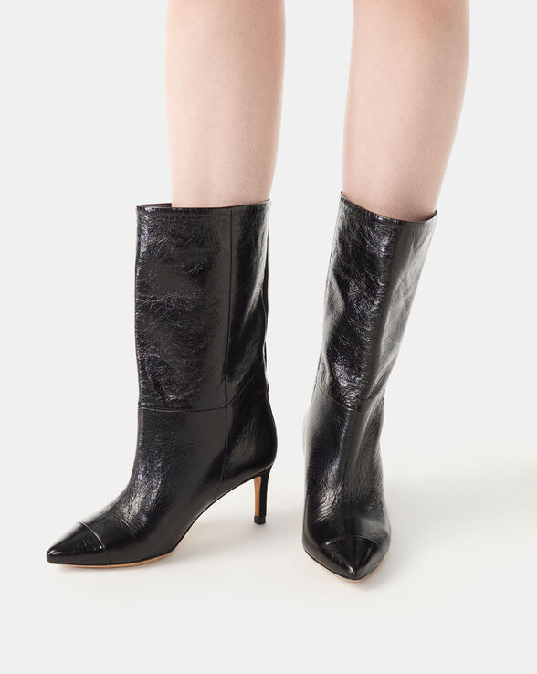 TREBY PATENT LEATHER BOOTS
