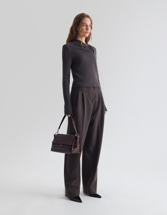 ASYMMETRIC DRAPED TOP