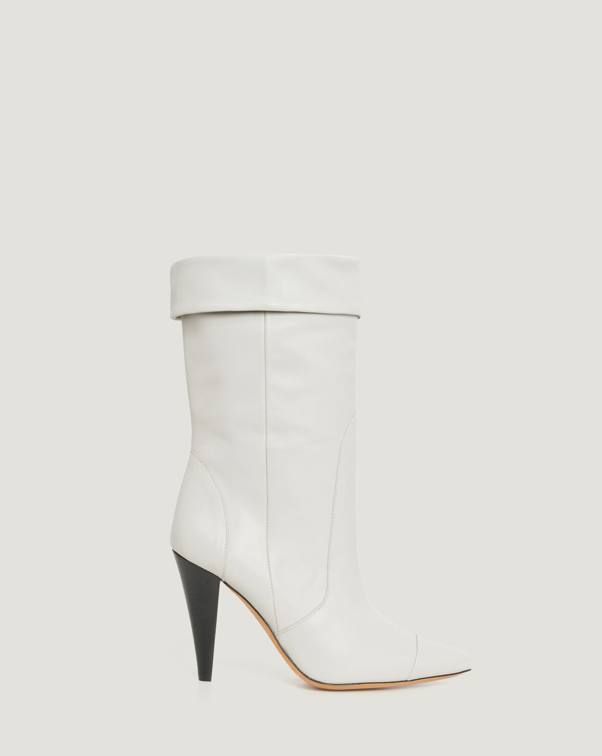 USSEL POINTED TOE LEATHER BOOTS image number null