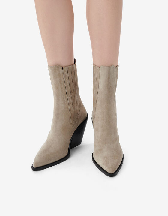 SUEDE LEATHER LOW BOOTS