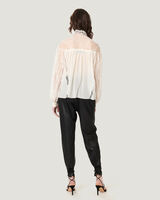 DIGWED OPEN LACE HIGH NECK TOP image number null