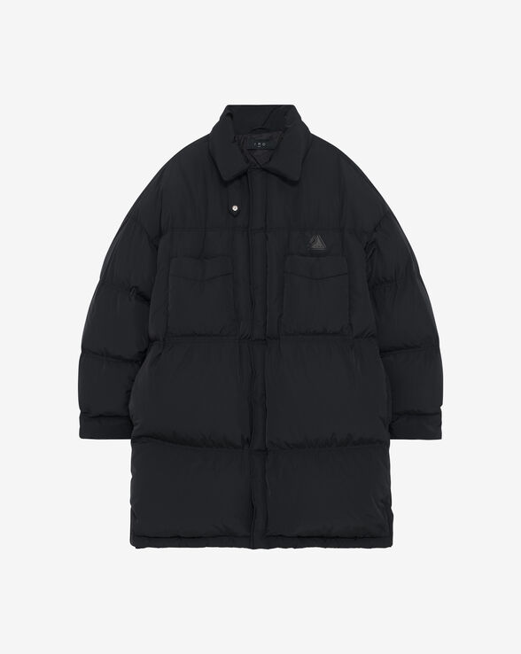 KANYE DOWN JACKET WITH A CLASSIC COLLAR