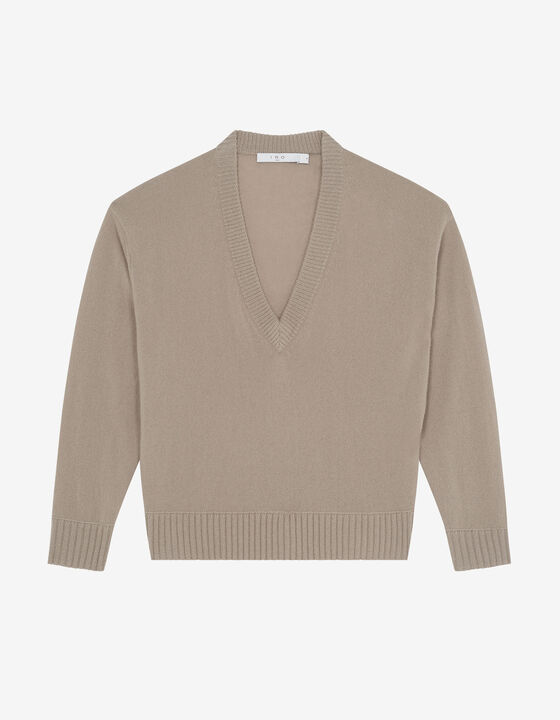 IZIE V-NECK CASHMERE SWEATER