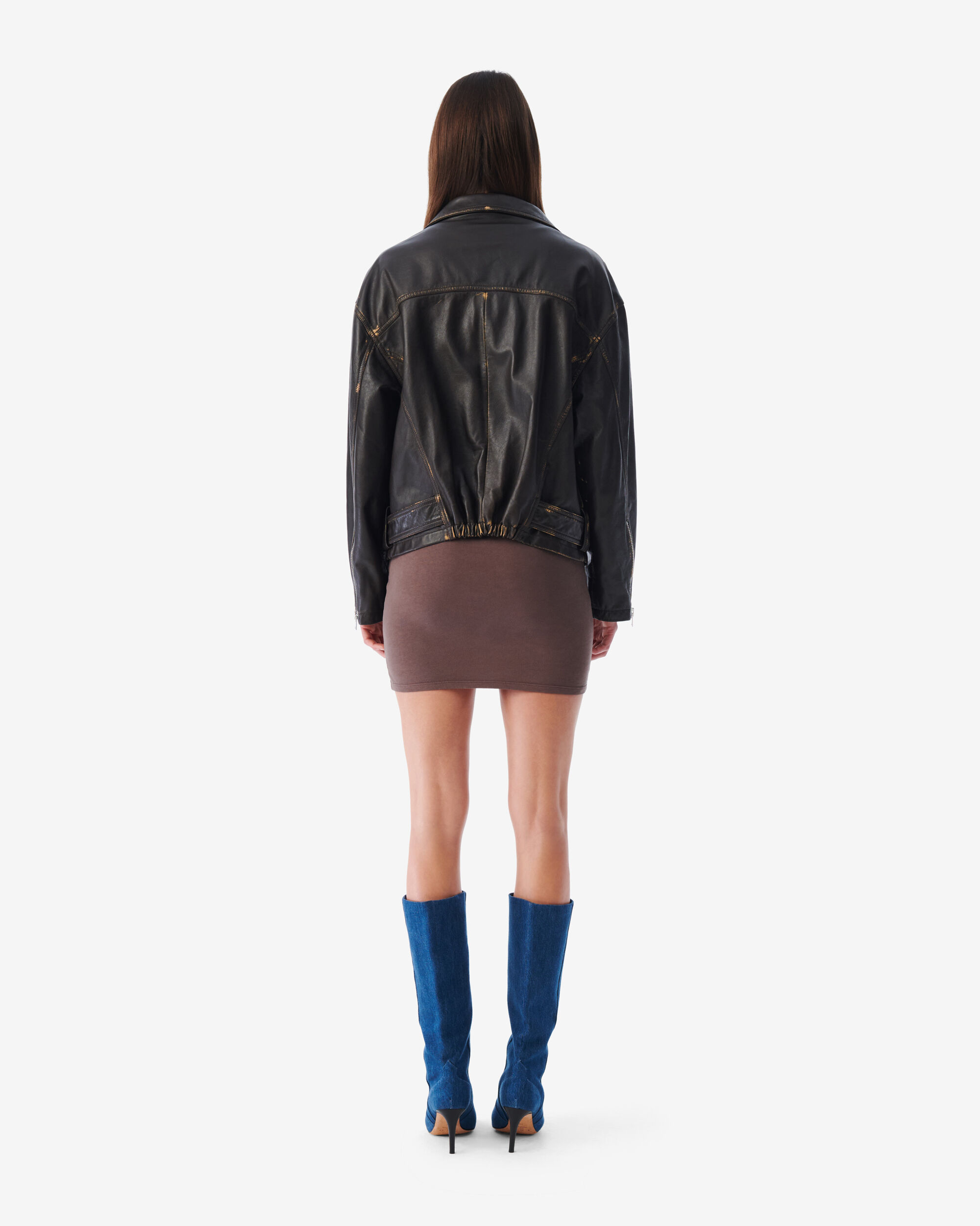DYLAN OVERSIZED LEATHER JACKET