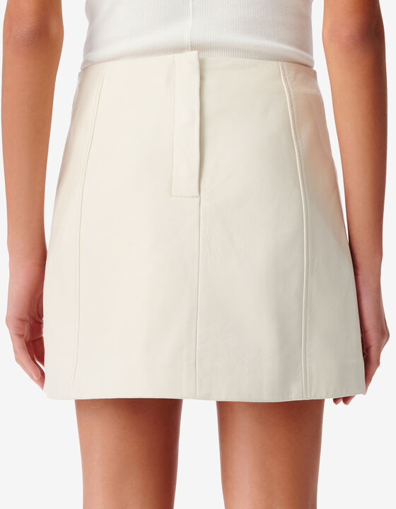 LEATHER MINI SKIRT