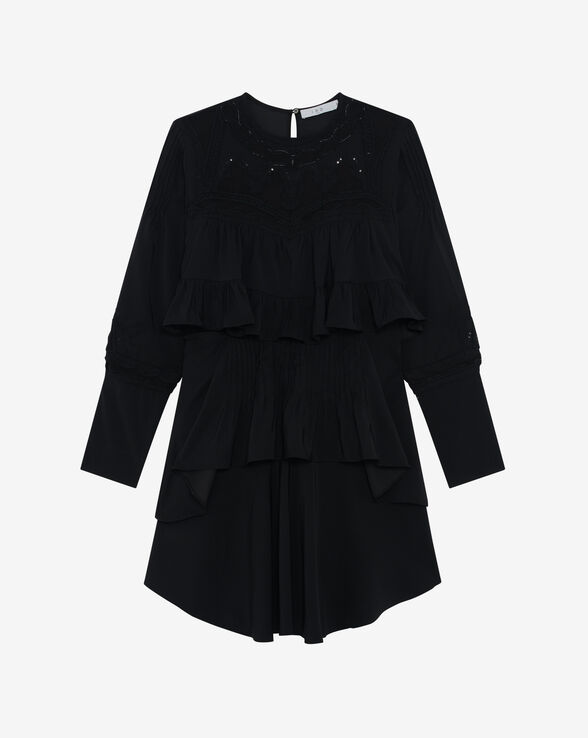 ROBE COURTE À VOLANTS MICHA