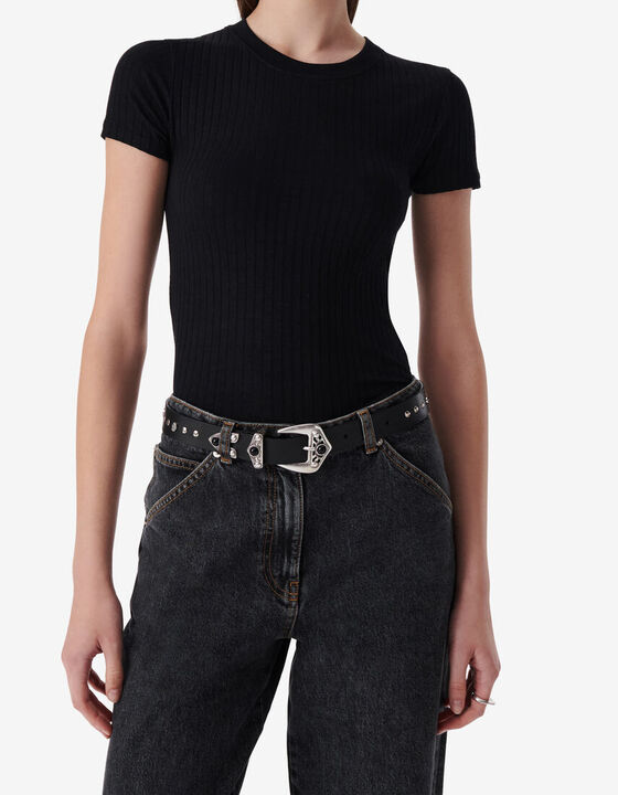 RIBBED TEE