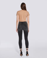 TRACCK SKINNY HIGH WAIST WASHED JEANS  image number null