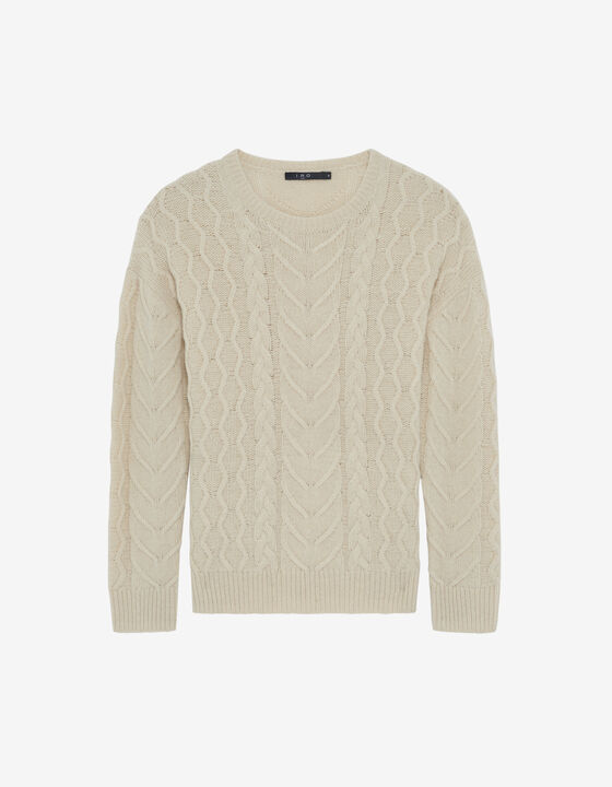 PULL À MAILLES TORSADÉES