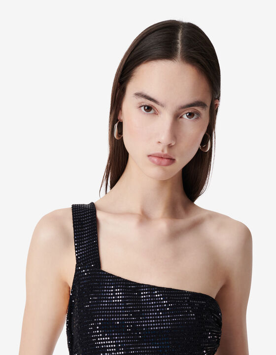 ROBE ASYM&Eacute;TRIQUE &Agrave; PAILLETTES
