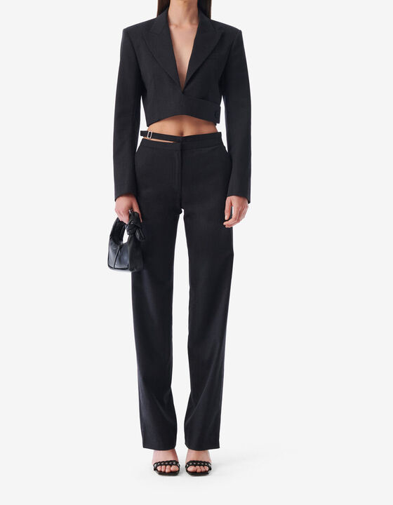 CUT-OUT SUIT PANTS