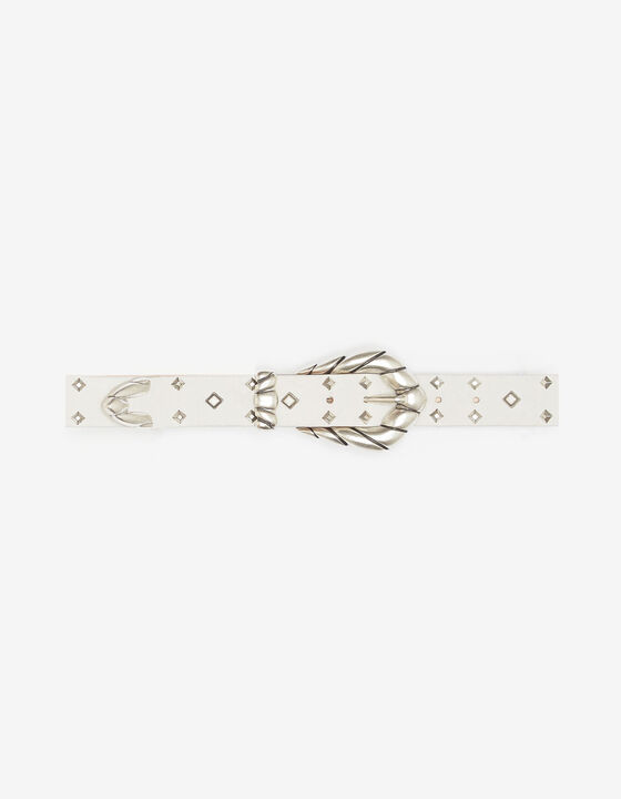 STUDDED LEATHER BELT