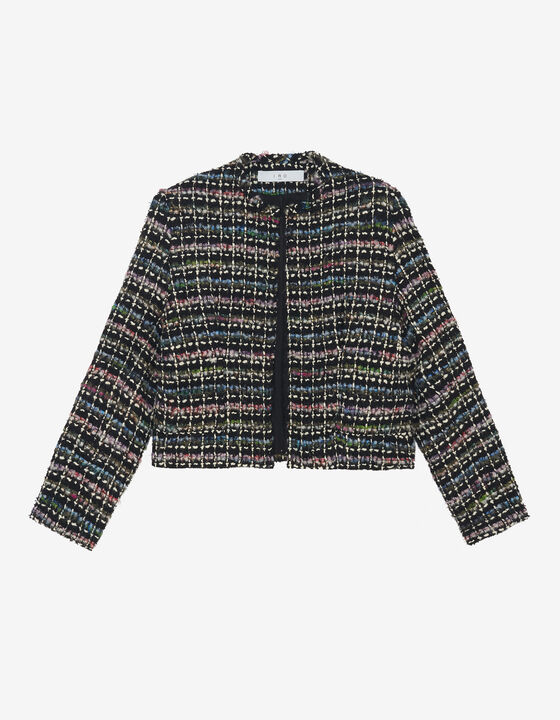 MULTICOLORED TWEED JACKET