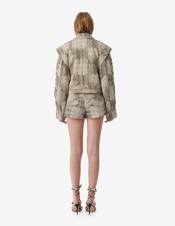 SHORT JACQUARD JACKET