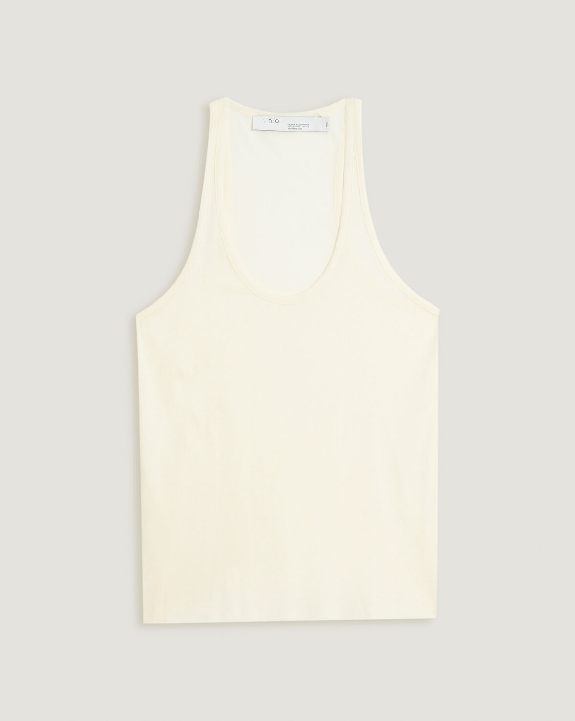 AMELY SCOOP NECK THIN STRAP TANK TOP image number null