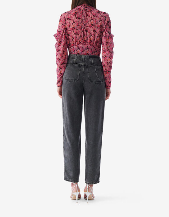 FADED CARROT CUT JEANS