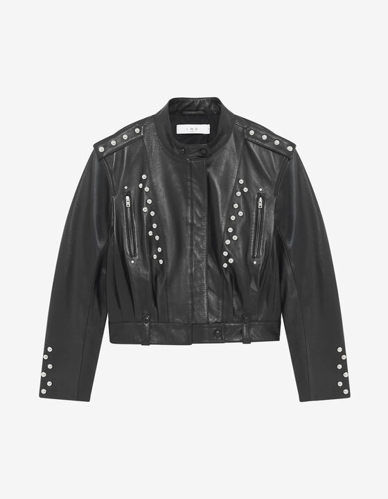 STUDDED LEATHER JACKET