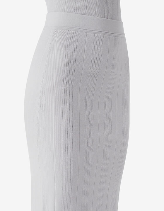RIBBED JERSEY MIDI SKIRT