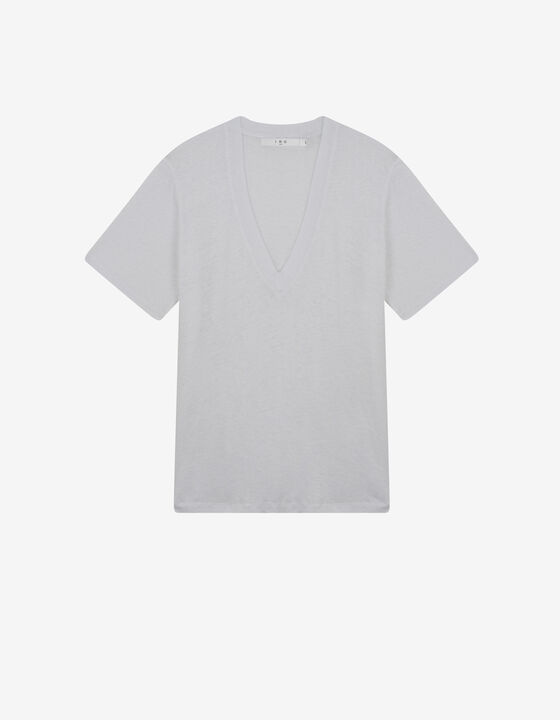 JEYLA V-NECK LINEN T-SHIRT