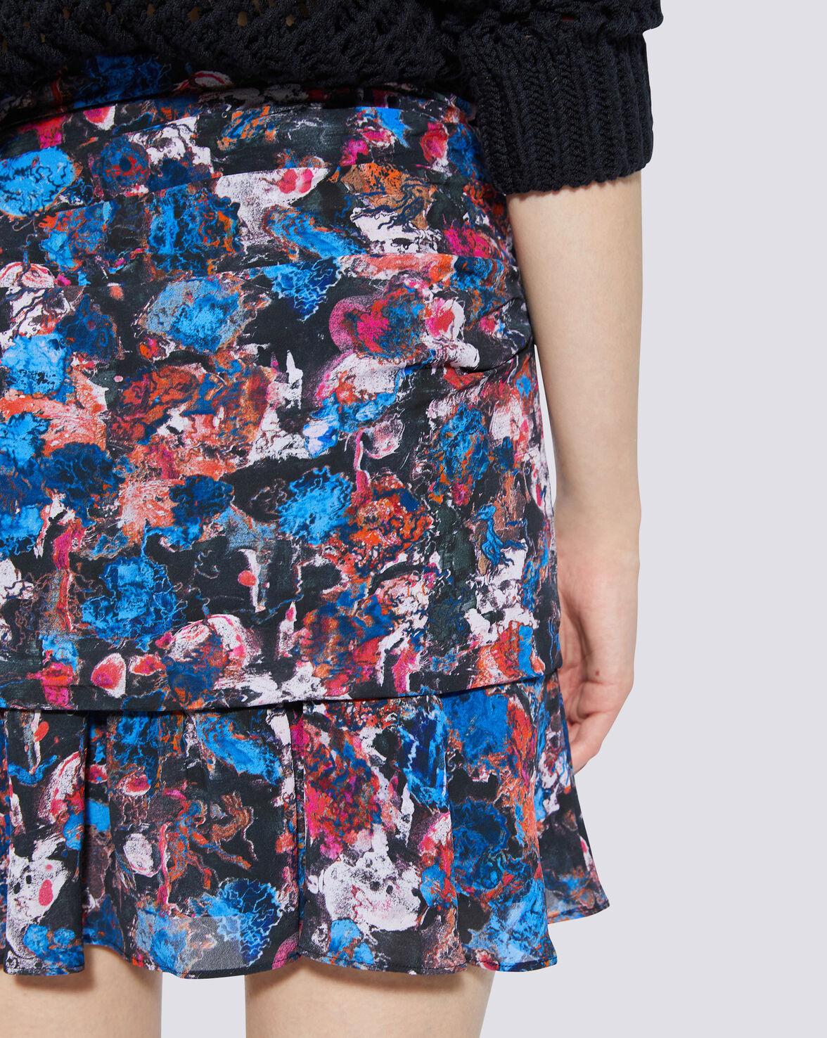 NUADA FLORAL PRINTED MINI SKIRT image number null