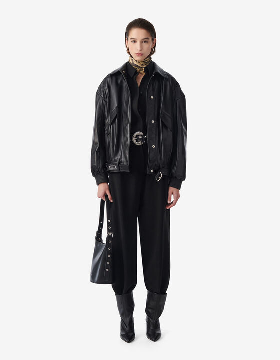 OVERSIZED LEATHER JACKET