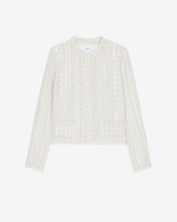 VESTE EN TWEED COL ROND SORAYAN