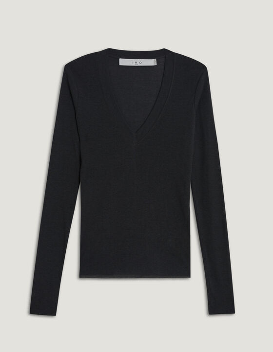 AMATILLO LONG SLEEVE V NECK T SHIRT