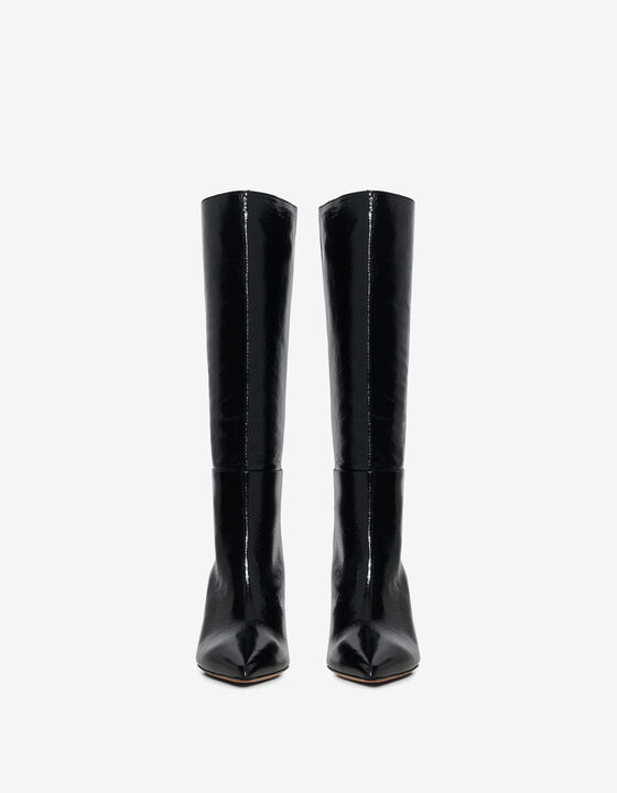 BOTTES EN CUIR À TALONS