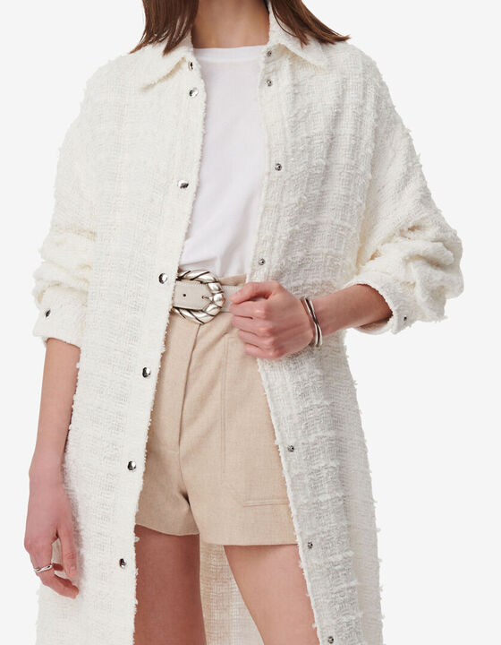 LONG TWEED OVERSHIRT