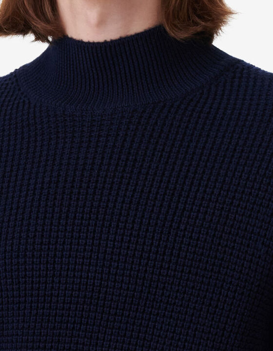 HIGH-NECK WOOL SWEATER