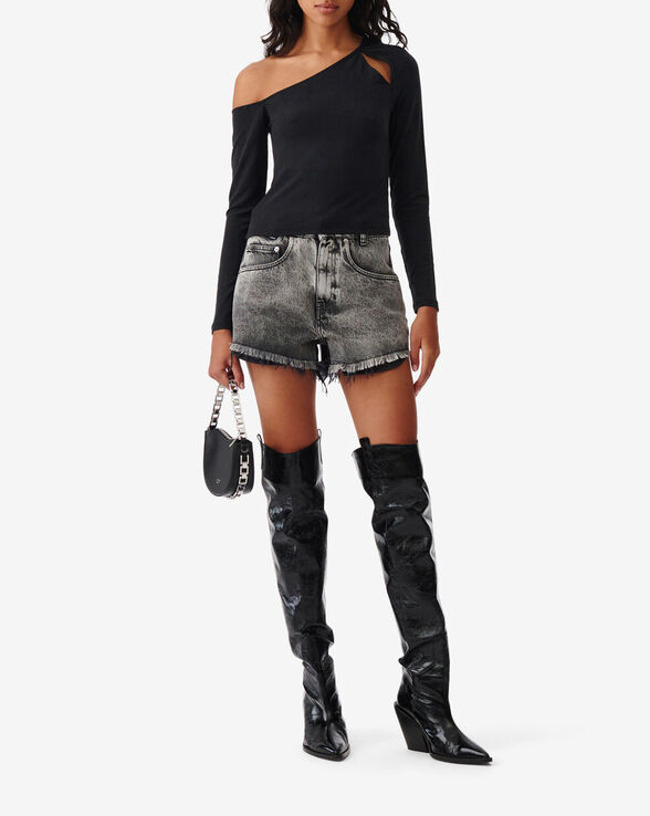 BELEM RAW EDGE DENIM SHORTS