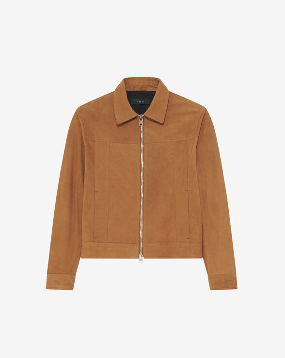 VESTE EN CUIR SUÉDÉ LIANDRO