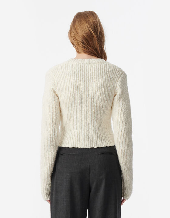 RIBBED CARDIGAN