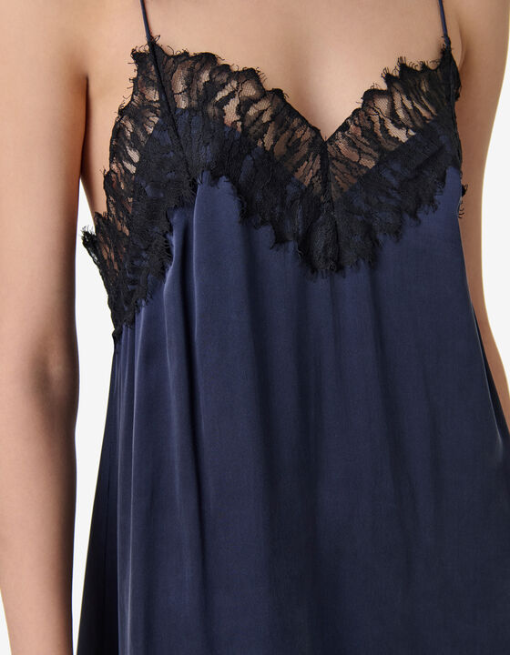 LONG SILK DRESS