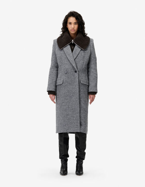 STRAIGHT-CUT LONG COAT