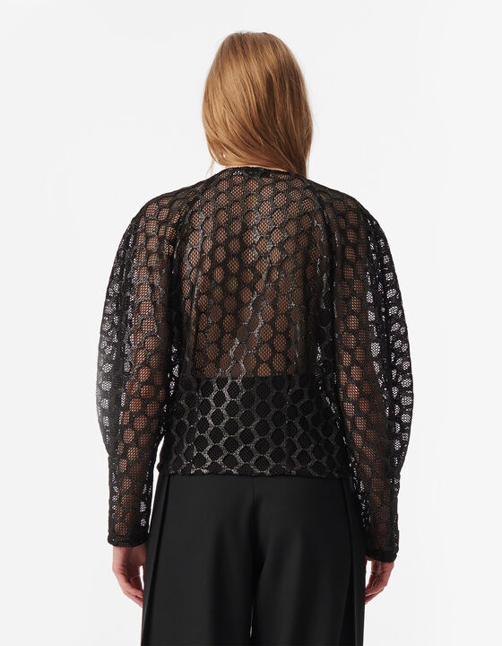 GRAPHIC MESH TOP