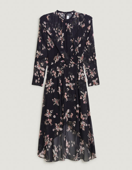 ILIONA HIGH LOW FLORAL MIDI DRESS
