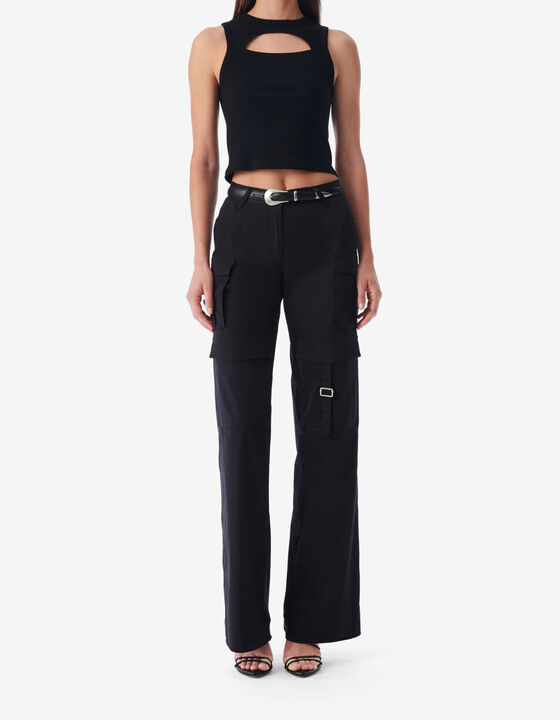 LOW-RISE CARGO PANTS