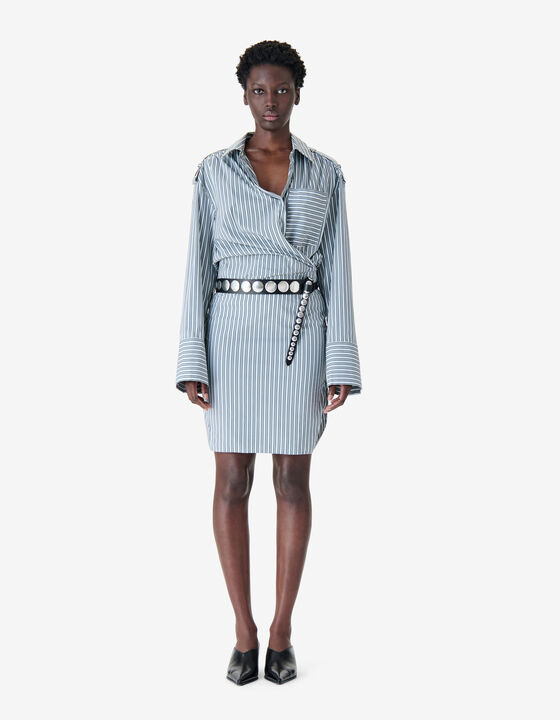 ROBE CHEMISE À RAYURES