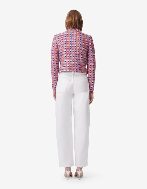 MULTICOLORED TWEED JACKET