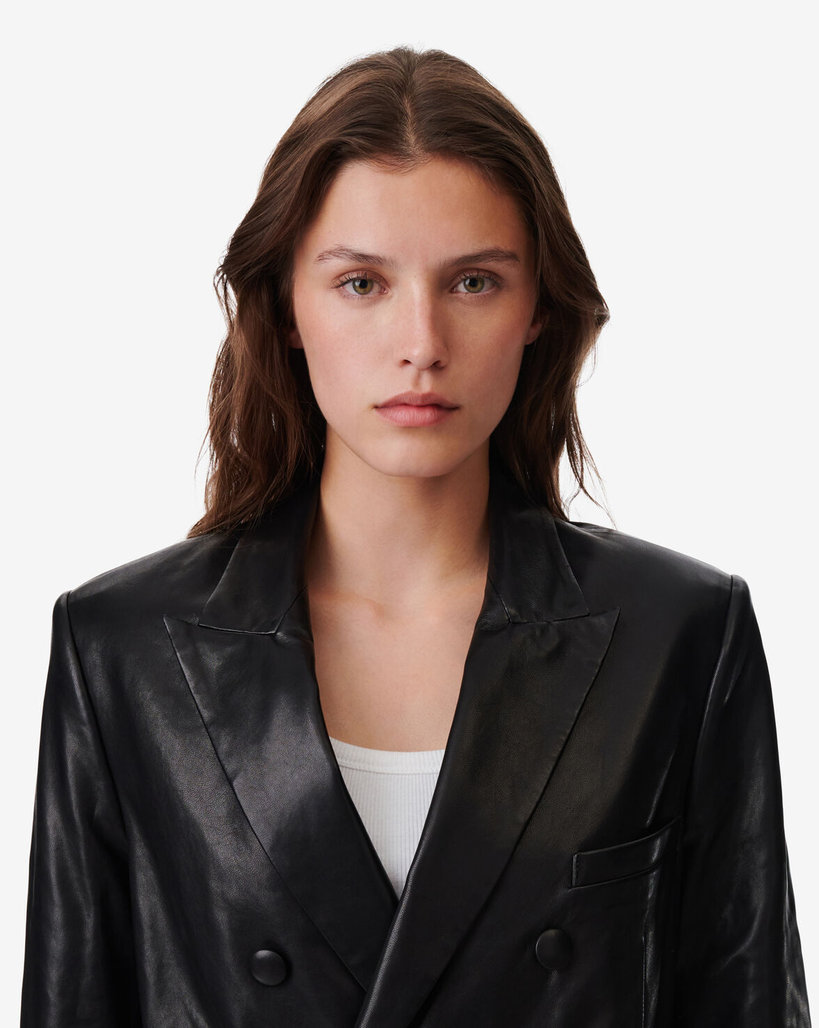 IRO FALL WINTER 23 COLLECTION | DOUMI LEATHER JACKET