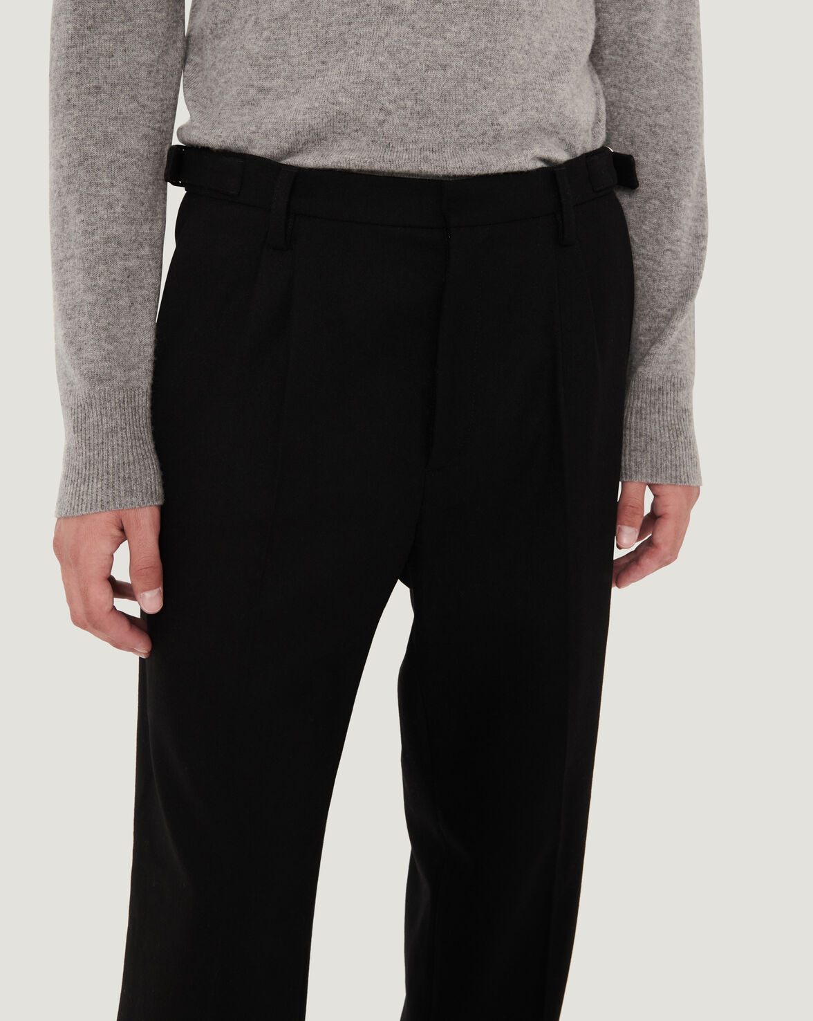 MACY SLIM WOOLED TROUSER PANTS image number null