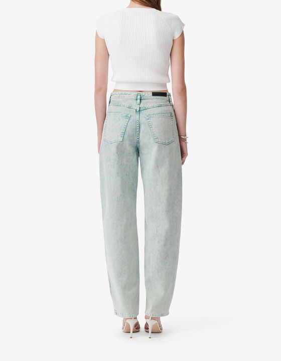 ROUND NECK CUT-OUT SWEATER