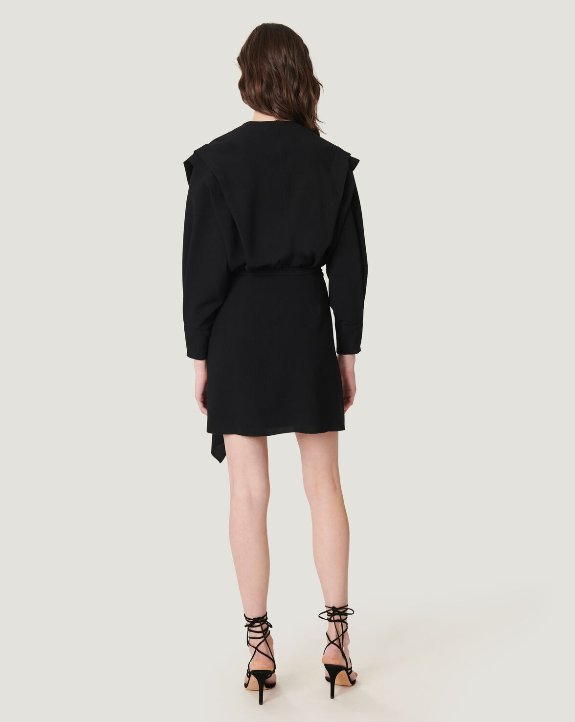 RIXTON STRUCTURED WRAP MINI DRESS image number null