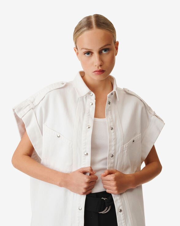 AZALI OVERSIZED DENIM SHIRT