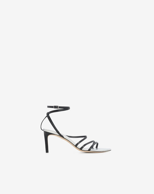SANDALES À TALONS EN CUIR IDO
