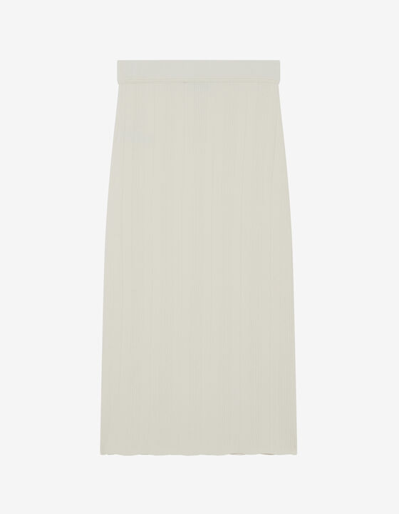 CAIFA RIBBED JERSEY MIDI SKIRT