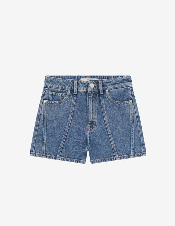 CROPPED DENIM SHORTS